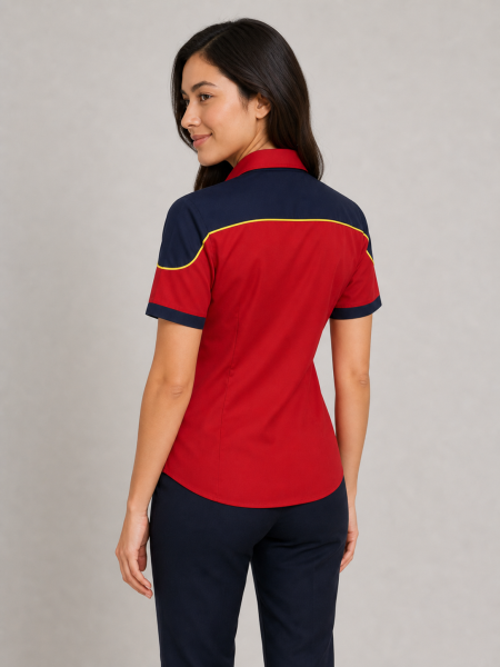 Vista 2 de Camisa Ejecutiva Bicolor