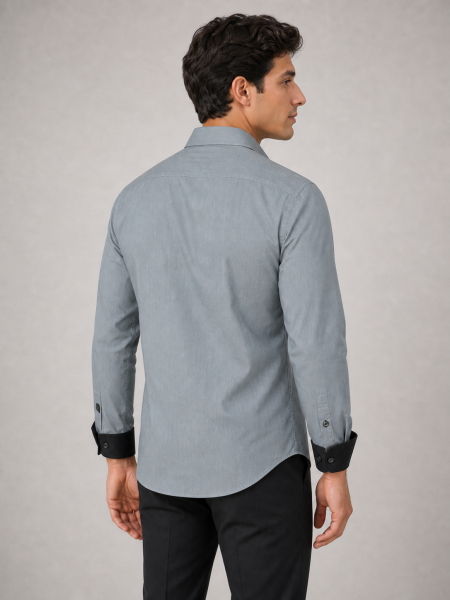 Vista 2 de Camisa Ejecutiva Mil Rayas 1005C