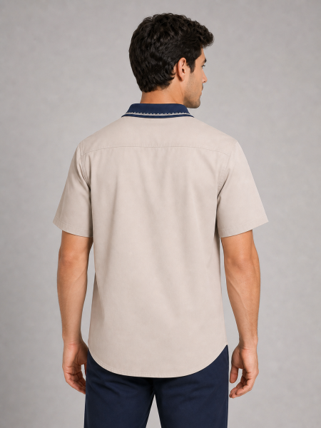 Vista 2 de Camisola Cuello Tejido