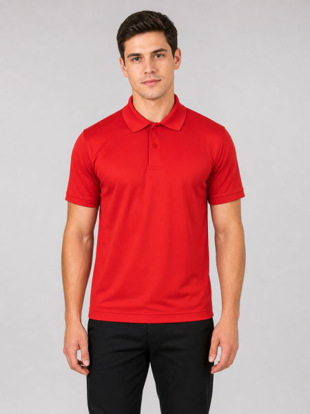 Playera Polo Dry-Fit Caballero, Roja